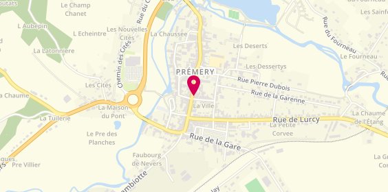 Plan de Le Collectif des Lunetiers, 45 Grande Rue, 58700 Prémery