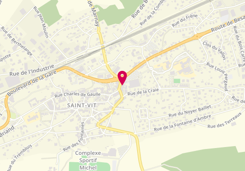 Plan de St Vit Optic, 1 Rue Charles de Gaulle, 25410 Saint-Vit