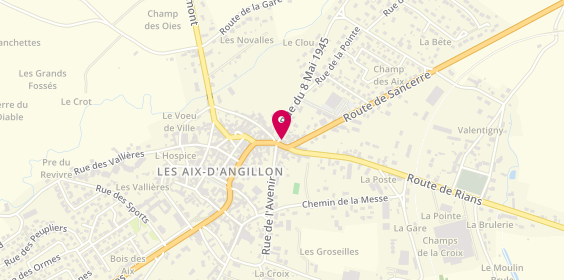 Plan de Optique Les Aix, 49 Rue de la République, 18220 Les Aix-d'Angillon