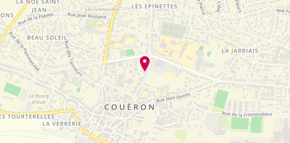 Plan de Opticien Couëron - Bourg - Krys, 17 A Rue Alexandre Olivier, 44220 Couëron