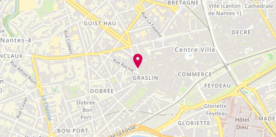Plan de Mes Plus Belles Lunettes - Opticien Nantes - Rue Franklin, 2 Rue Franklin, 44000 Nantes