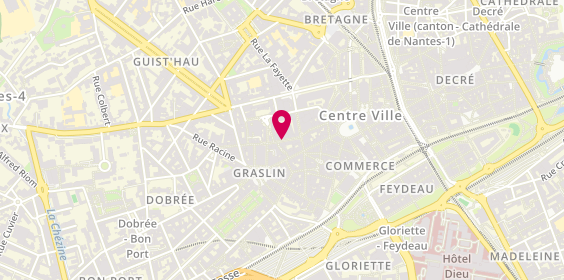 Plan de Optique Scribe, 9 Rue Scribe, 44000 Nantes