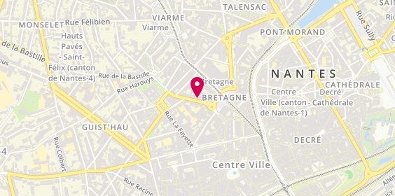 Plan de La FabriQ Opticien, 14 Rue Mercoeur, 44000 Nantes