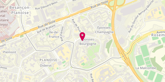 Plan de Optique Planoise, 1 avenue de Bourgogne, 25000 Besançon