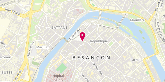 Plan de La Lunetterie Bisontine, 22 place de la Révolution, 25000 Besançon