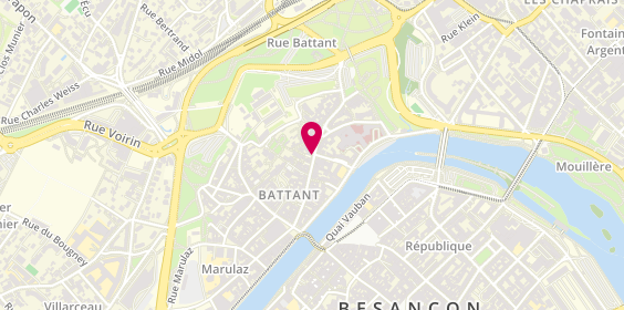 Plan de Optique Battant, 53 Rue Battant, 25000 Besançon
