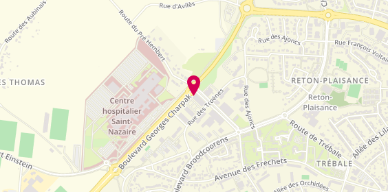 Plan de Alain Afflelou Acousticien, 10 Rue des Troènes, 44600 Saint-Nazaire
