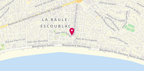 Plan de Alain Afflelou, 33 avenue du Général de Gaulle, 44500 La Baule-Escoublac