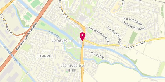 Plan de Optic Longvic, 9 Route de Dijon, 21600 Longvic