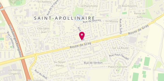 Plan de Centre Optique Melin, 673 Route de Gray, 21850 Saint-Apollinaire