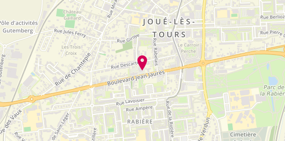 Plan de Les Opticiens Mutualistes, 125 Boulevard Jean Jaurès, 37300 Joué-lès-Tours