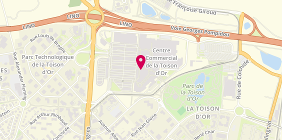 Plan de Alain Afflelou, Centre Commercialarrefour la Toison d'Or, 21000 Dijon