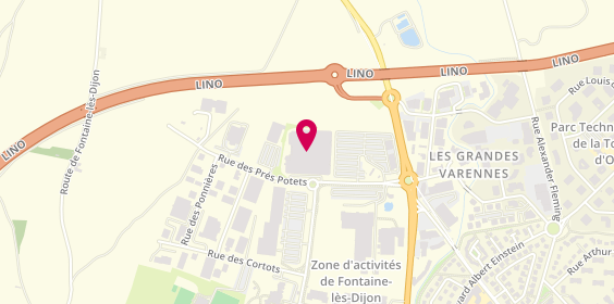 Plan de Optic 2000, Route d'Ahuy, 21121 Fontaine-lès-Dijon
