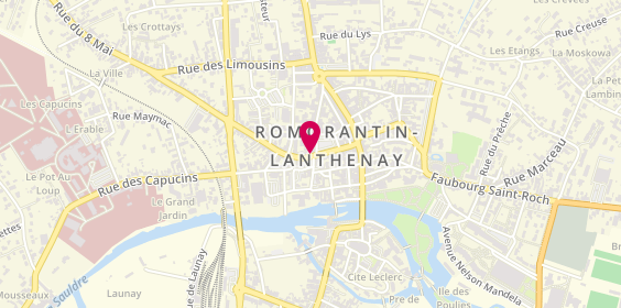 Plan de Les Centres Optiques Mutualistes, 6 Rue Prte Brault, 41200 Romorantin-Lanthenay