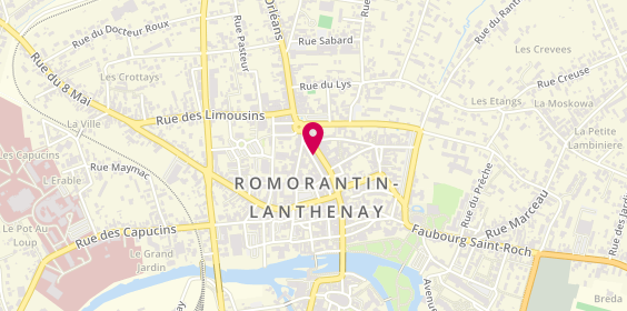 Plan de Opticien Romorantin - Krys, 86/90 Rue Georges Clemenceau, 41200 Romorantin-Lanthenay