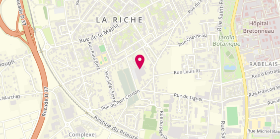 Plan de Léo Opticien, 42 Rue des Hautes Marches Centre Commercial Super U, 37520 La Riche