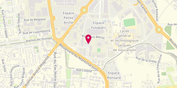 Plan de Optical Center, 10 Rue Mar Joffre Zone Cciale de l'Horloge, 37100 Tours