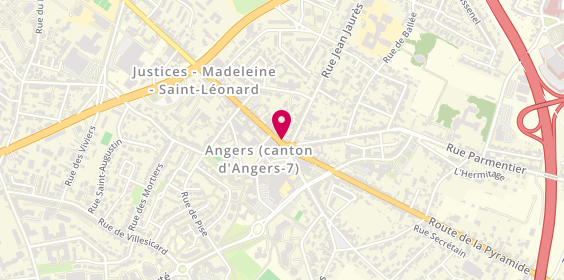 Plan de Optique des Justices, 289 Rue Saumuroise, 49000 Angers