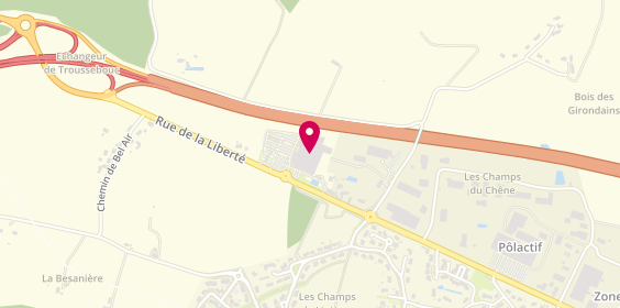 Plan de Optic 2000, 54 Rue de la Liberté Centre Commercial Leclerc, 49070 Saint-Léger-de-Linières