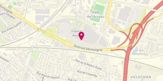 Plan de Lynx Optique, Centre Commercial Espace Anjou 75 Avenue Montaigne, 49000 Angers