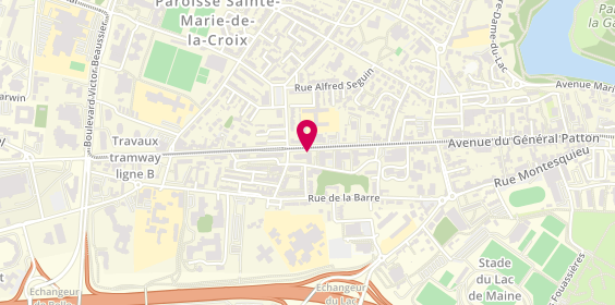 Plan de Optique Bergeron, 105 avenue du Général Patton, 49000 Angers