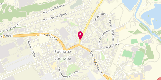 Plan de Optiq Sochaux, 2 Rue des Vergers, 25600 Sochaux