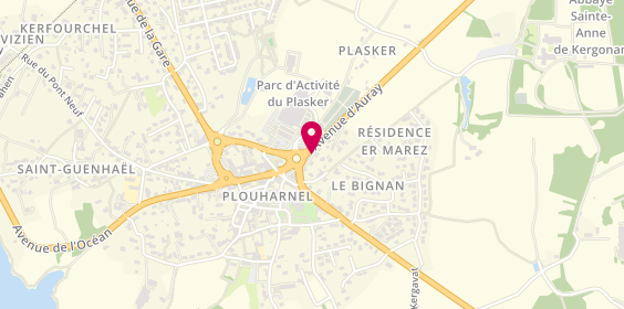 Plan de Plouharnel Optique, Centre Commercial Super U
Route d'Auray, 56340 Plouharnel