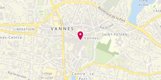 Plan de Le Ty Salon des Lunettes, 2 Place Saint Pierre, 56000 Vannes