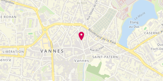 Plan de Écouter Voir Optique Vannes, 20 Rue du Lieutenant-Colonel Maury, 56000 Vannes