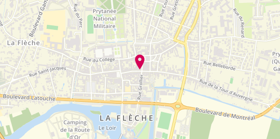 Plan de Alain Afflelou, 33 Grande Rue, 72200 La Flèche