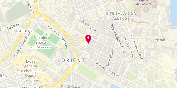 Plan de Optical Center, 2 Rue de Liège, 56100 Lorient