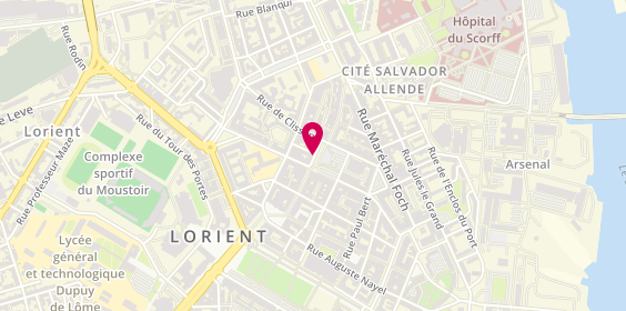 Plan de L'Ooptik, 4 place Alsace Lorraine, 56100 Lorient