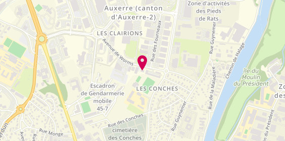 Plan de Générale d'Optique, Zone Aménagement des Clairions
avenue de Worms, 89000 Auxerre