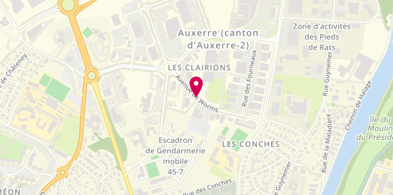 Plan de Optique Lw, 15 Avenue de Worms, 89000 Auxerre