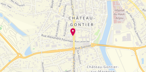 Plan de Optic 2000 Chateau Gontier, 28 avenue Razilly, 53200 Château-Gontier-sur-Mayenne