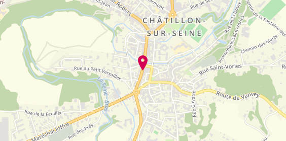 Plan de Centre Optique Mutualiste Chatillon, 29 Rue Maréchal de Lattre de Tassigny, 21400 Châtillon-sur-Seine