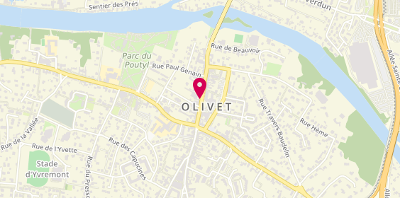 Plan de Optique Marlin Olivet, 240 Rue Marcel Belot, 45160 Olivet