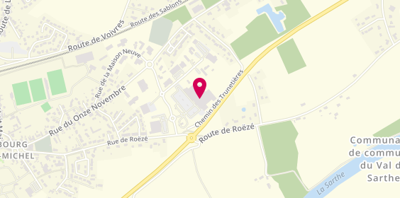Plan de Atol Opticiens, Centre Commercial Super U
Les Trunetières, 72210 La Suze-sur-Sarthe