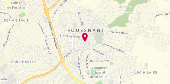 Plan de Optique le Bihan Fouesnant, 21 Rue de Cornouaille, 29170 Fouesnant