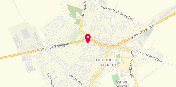 Plan de Optique Simon, 7 Place du 8 Mai Ouzouer-Le-Marché, 41240 Beauce-la-Romaine