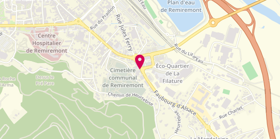 Plan de Optical Center, 8 Faubourg d'Alsace, 88200 Remiremont