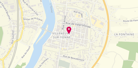 Plan de Vision Plus, 7 place de la République, 89500 Villeneuve-sur-Yonne