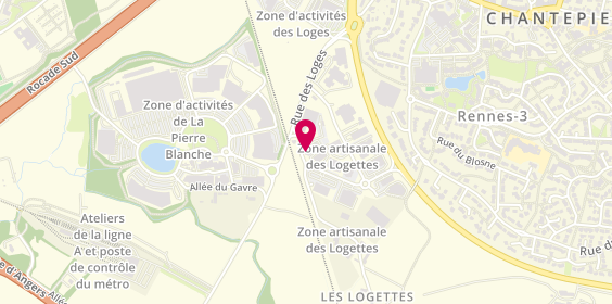 Plan de Optical Center, Rue des Logettes, 35135 Chantepie