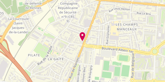 Plan de St Jacques Optique, 268 Rue de Nantes, 35136 Saint-Jacques-de-la-Lande