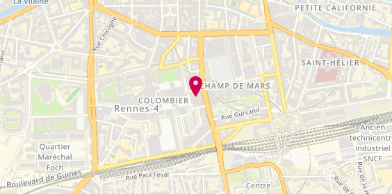 Plan de Atol Les Opticiens, 21 Bis place du Colombier, 35000 Rennes