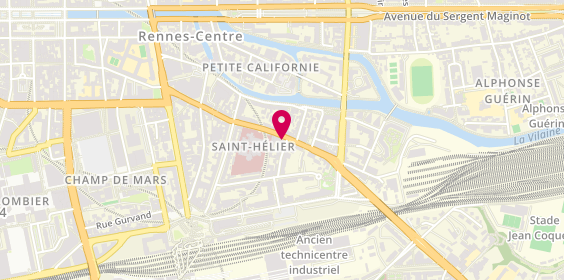 Plan de 10 Dixième, 60 Rue Saint-Hélier, 35000 Rennes