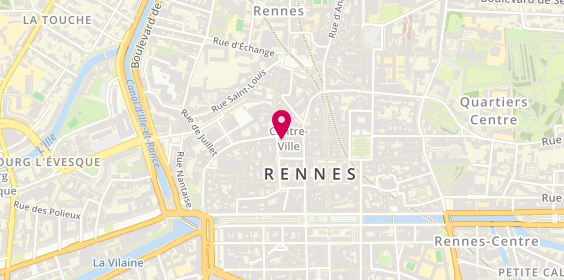 Plan de Lunea Opticien Lunetier, 4 Rue de Clisson, 35000 Rennes