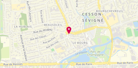 Plan de L'Optique des Arcades - Opticien à Cesson-Sévigné, 13 Mail de Bourgchevreuil, 35510 Cesson-Sévigné