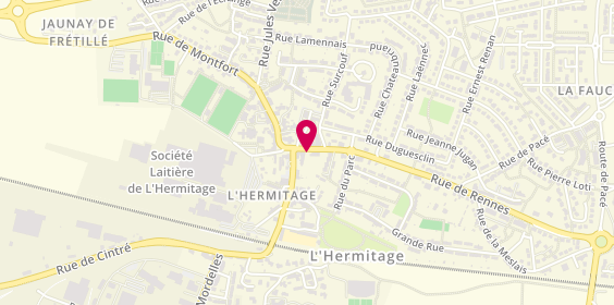 Plan de Looptique, 6 Rue de Rennes, 35590 L'Hermitage