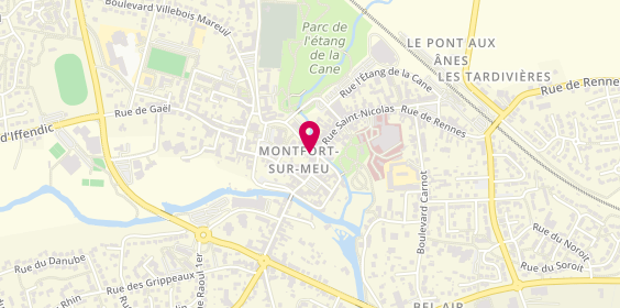 Plan de Alain Afflelou, 3 Rue de Hennau, 35160 Montfort-sur-Meu